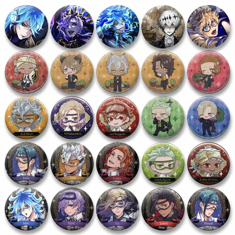 Anime Enamel Pins Set - Cartoon Character Badge Buttons for Backpack & Jewelry