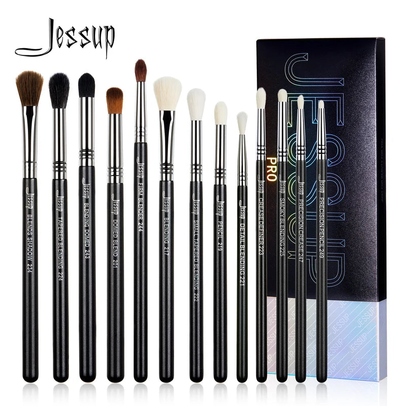 13-Piece Professional Eye Makeup Brush Set for Blending & Contouring
