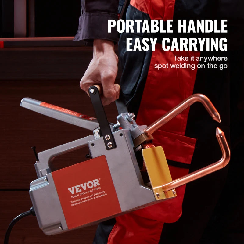 Portable Spot Welder 8KVA Handheld Metal Sheet Welding Machine for Stainless Steel and Aluminum