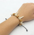 Beaded Wolf Teeth Necklace Adjustable Couple Amulet Jewelry