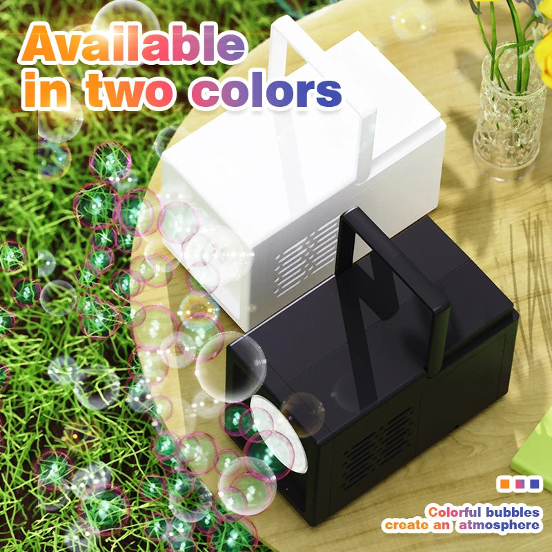 Outdoor Bubble Machine with 10 Holes for Kids and Events - Handheld Water Blower
