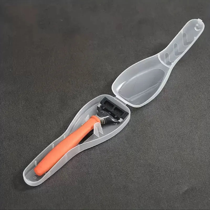 Waterproof Travel Shaver Case - Portable Razor Holder & Organizer for Toiletries