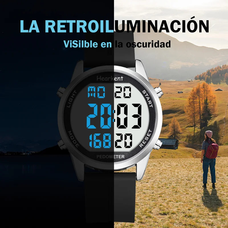 Digital Pedometer Sport Watch with Calories Step Counter Waterproof Fitness Tracker