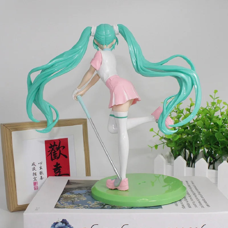 18cm Hatsune Miku Anime Action Figure Cheerleader Collectible Toy - PVC Model