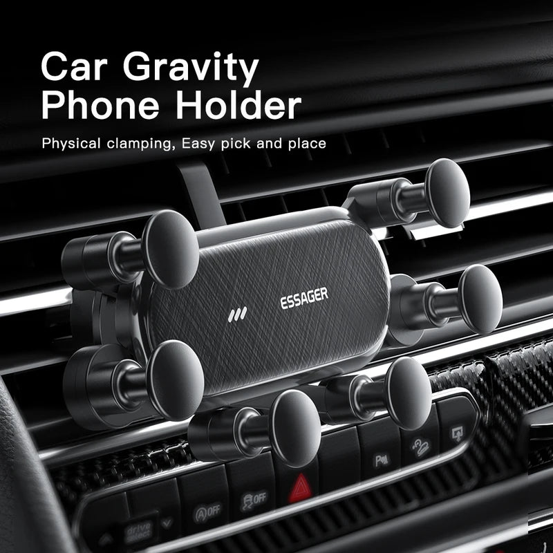 Gravity Car Phone Holder Air Vent Mount Support 4.7-6.7 Inch Phones for Car GPS