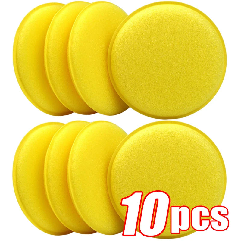 Car Waxing Polish Foam Sponge Pads 10CM - Multi-Color, Durable Cleaning Tool