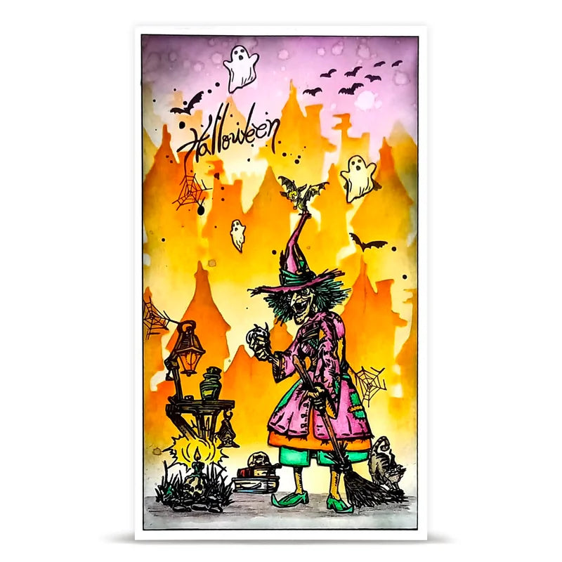 Halloween Pumpkin Princess Metal Cutting Dies & Stamps Kit for Scrapbooking Crafts