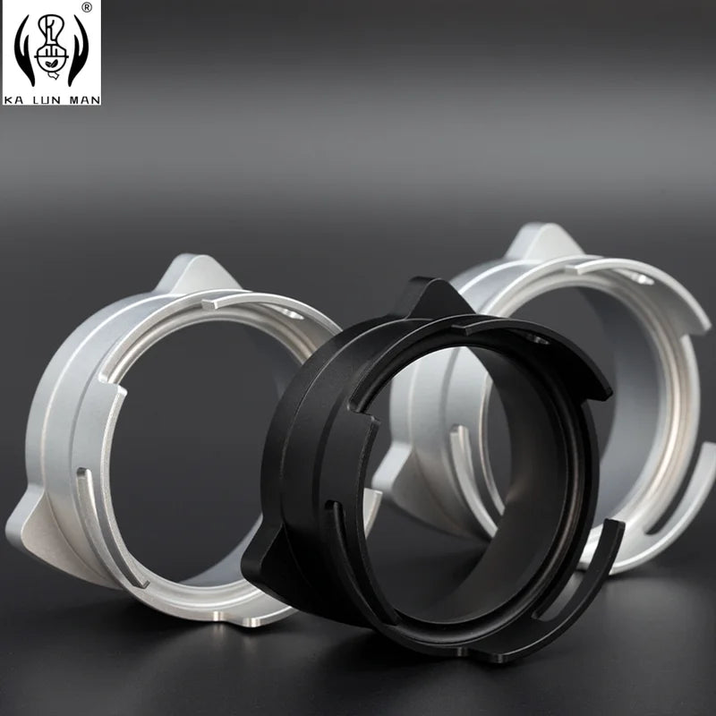 Rotatable Aluminum Alloy Coffee Garnish Ring for Espresso Portafilter