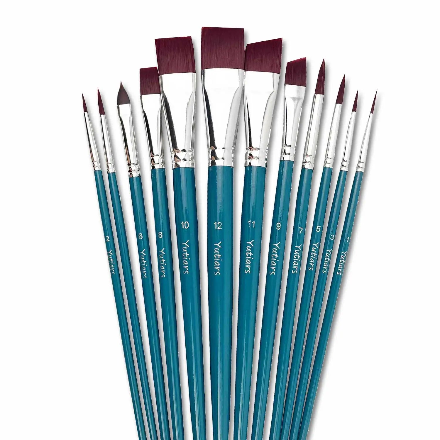 12pcs Face Paint Brushes Set for Face Body & Cosplay Halloween Party