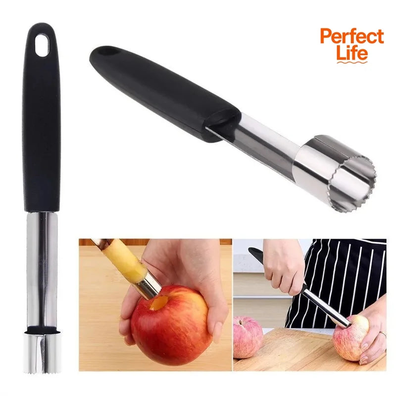 Fruit Corer and Pitter Tool for Apples Pears Bell Peppers Stainless Steel Kitchen Gadget