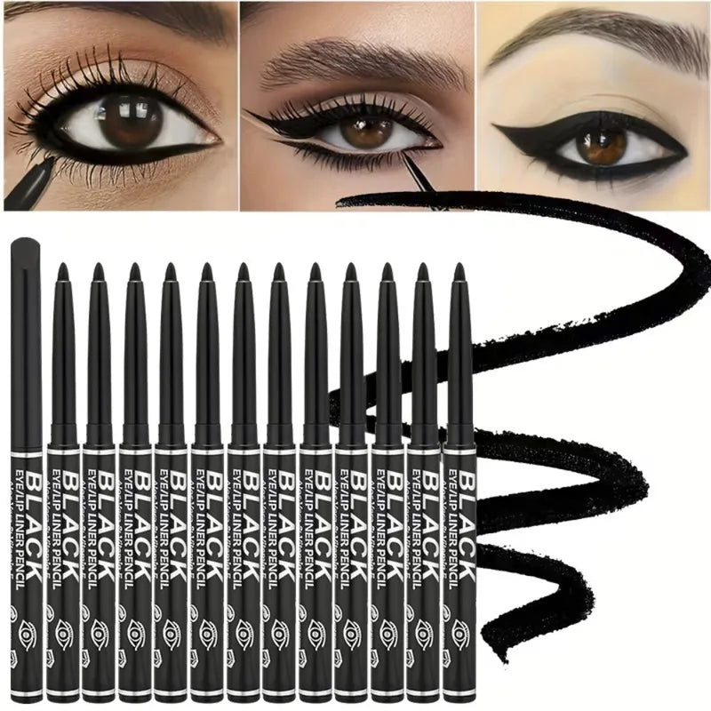 Waterproof Gel Eyeliner Pencil - Long-Lasting, Smudge-Proof, Multi-Use Makeup Tool
