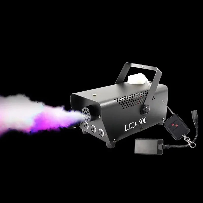 Remote Control LED Fog Machine 500W RGB Stage Effect Smoke Ejector