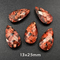 Natural Water Drop Shape Stone Pendant for Jewelry Making - Amethyst, Lapis Lazuli, Obsidian, Quartz Beads