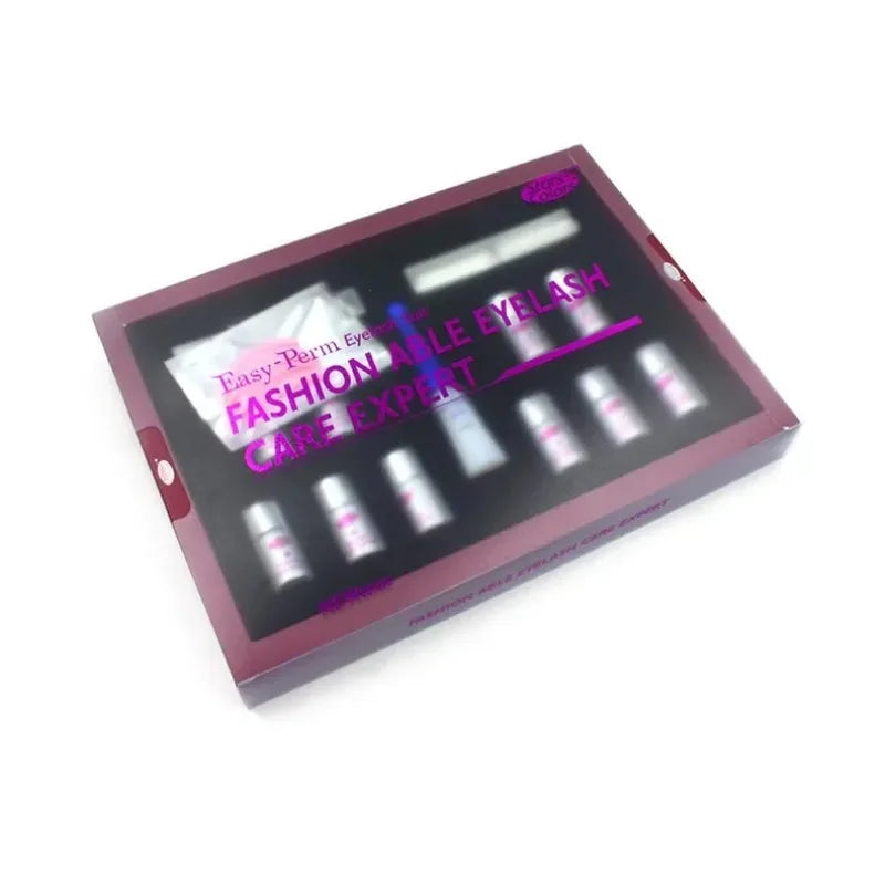 Eyelash Perm Kit with Curling Lotion & Nourishing Solution - Long-Lasting Curl