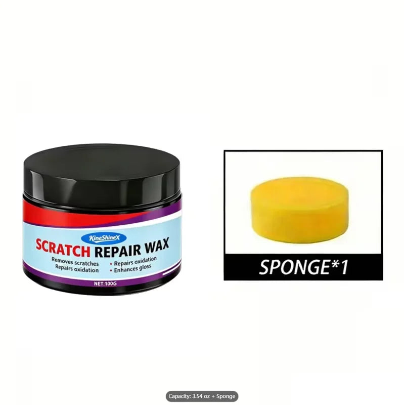 Car Scratch Remover Wax - Fast-Acting Polish for Cars, Motorcycles & Furniture