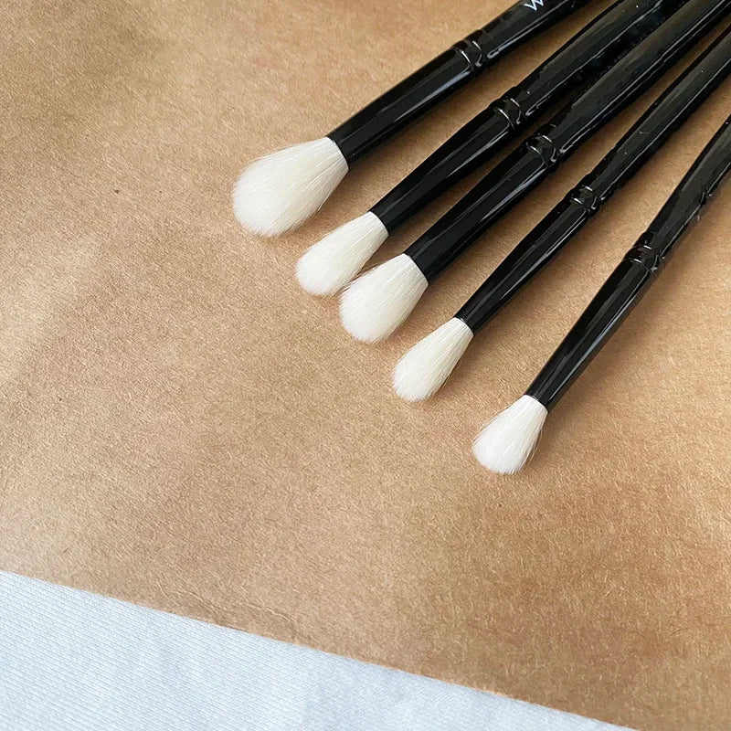 Eye Shadow Blending Brush Set - Natural Goat Hair Makeup Tools for Eyes and Contouring