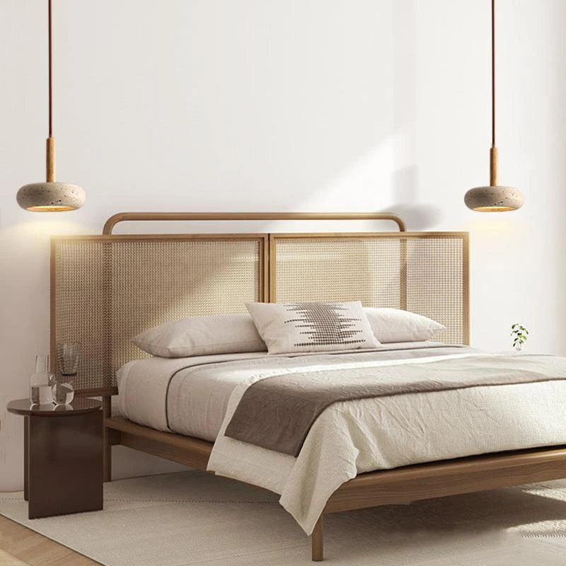 Modern Yellow Travertine Pendant Light for Dining & Living Rooms
