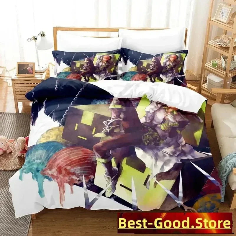 Anime Bedding Set Cartoon Duvet Cover Set 3D Print Kids Adults Bedroom Decor