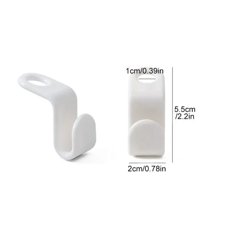 60PCS Plastic Hanger Connection Hooks Stackable Space-Saving Closet Organizer