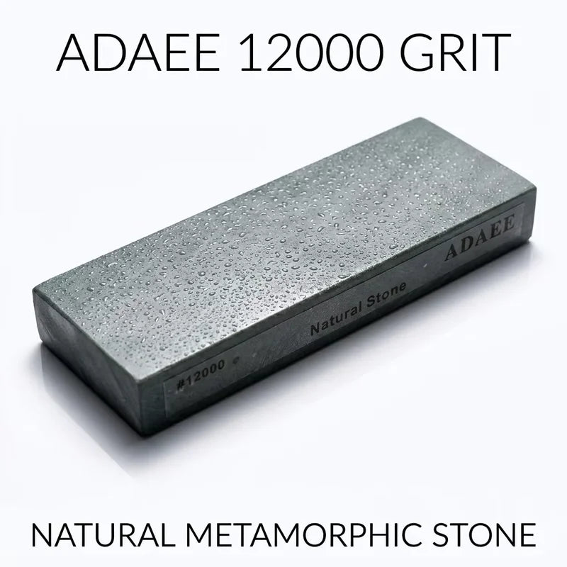 12000 Grit Natural Whetstone Sharpening Stone for Kitchen Knives - Large 200x75x29mm