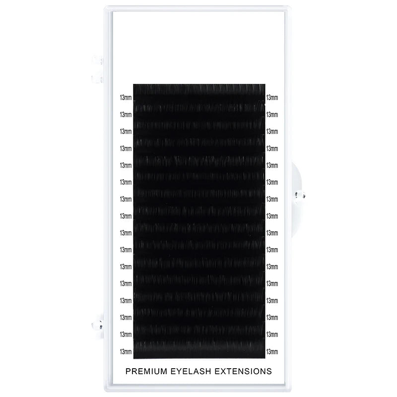 Professional Faux Eyelash Extensions 16 Rows Soft Black Tape for Lash Artists