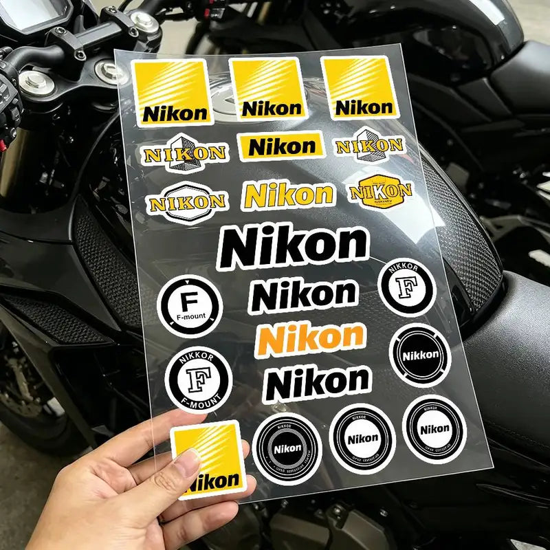 Reflective Waterproof Auto Decal Stickers for Bike Helmets & Vehicles - Scratch Cover