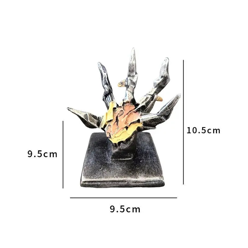 Resin Crystal Hand Decorative Figurines for Home & Halloween