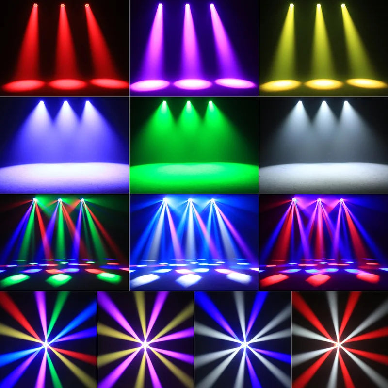 300W Moving Head DJ Stage Lights with DMX & Sound Activation for Events