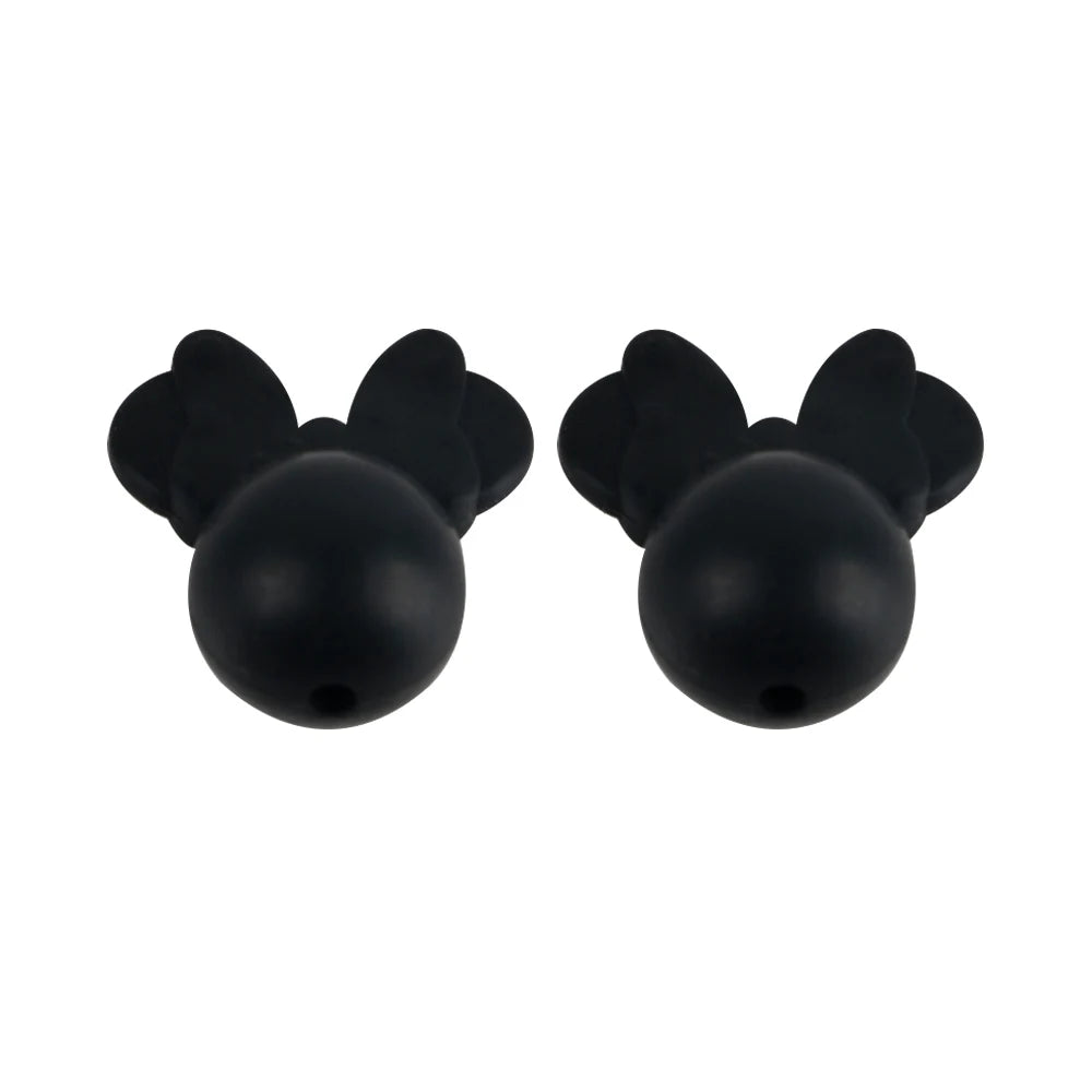 Mini Silicone Beads Set for Jewelry Making - Bow, Leaf, Flower, Crown Accessories