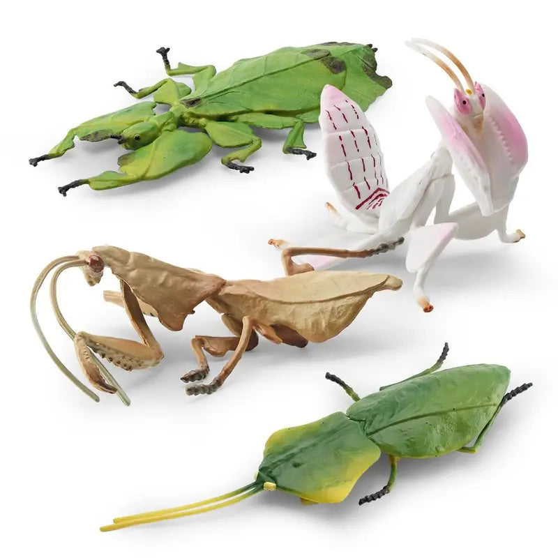 Simulation Insect Animal Model Deroplatys Desiccata Orchid Flower Mantis Action Figure Educational Toy