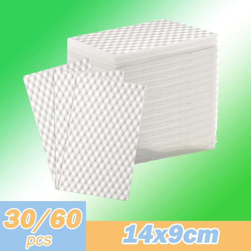 30/60PCS White Melamine Sponge Erasers for Kitchen Bathroom Office Cleaning Tools