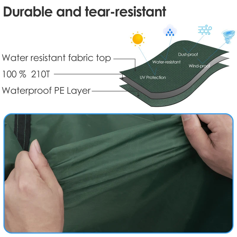 Large Capacity Waterproof Cushion Storage Bag - Outdoor Furniture Cover with UV Protection