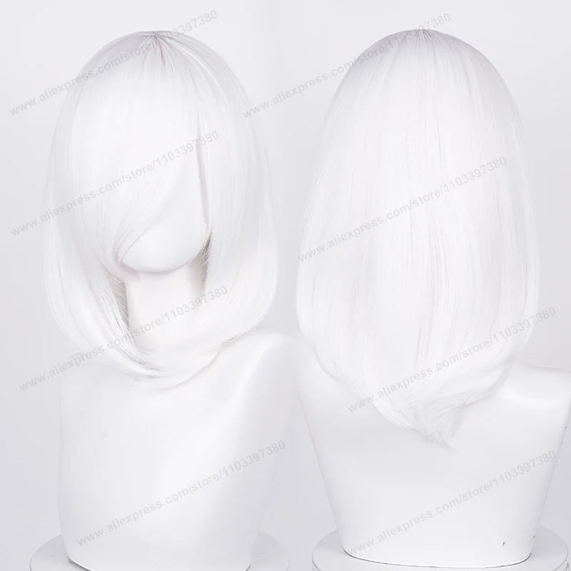 Medium 40cm Synthetic Cosplay Wig - Multiple Colors for Women