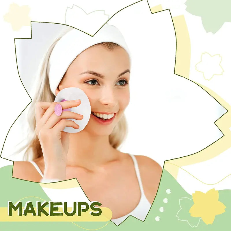 Portable Makeup Puff and Powder Container for Travel and Home Use