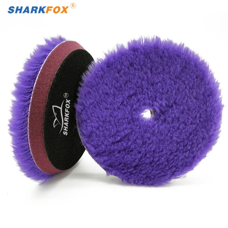 Car Polishing Pad Wool Buffing Disc 5/6 Inch Self-Adhesive for Scratch Removal