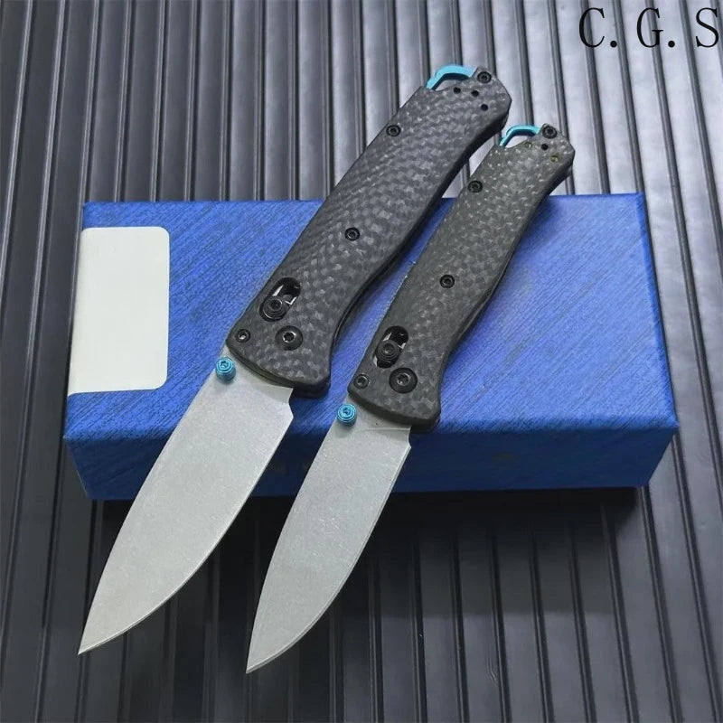Multi-Function Outdoor Folding Pocket Knife with Carbon Fiber or Damascus Handle