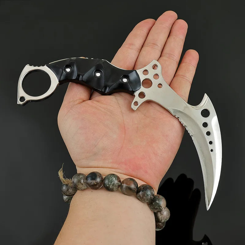 18cm Mechanical Claw Knife Model Toy - Metal Craft Ornament for Cosplay & Outdoor Play