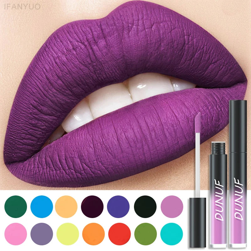 Matte Liquid Lipstick Waterproof Velvety Lip Gloss - 32 Shades