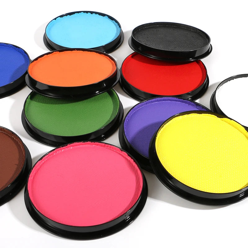 Professional Water-Based Face & Body Paint Set - Safe for Adults, Multiple Colors