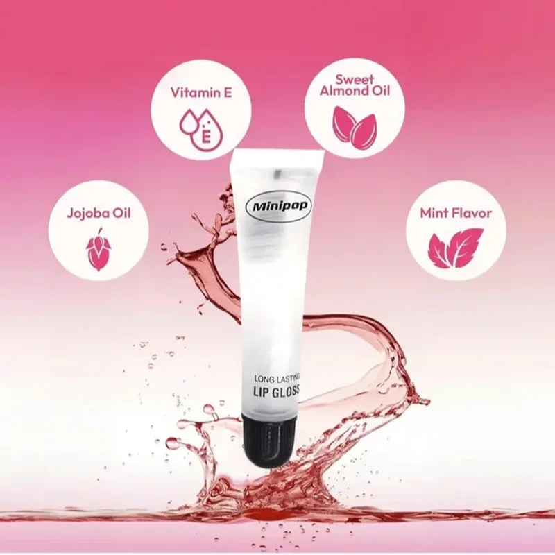 Long Lasting Hydrating Clear Lip Gloss Set - Non-Sticky High-Shine Lip Care