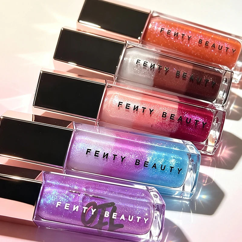 Multicolor Lip Gloss with Shine and Glitter - Lip Plumper Makeup for Beginners