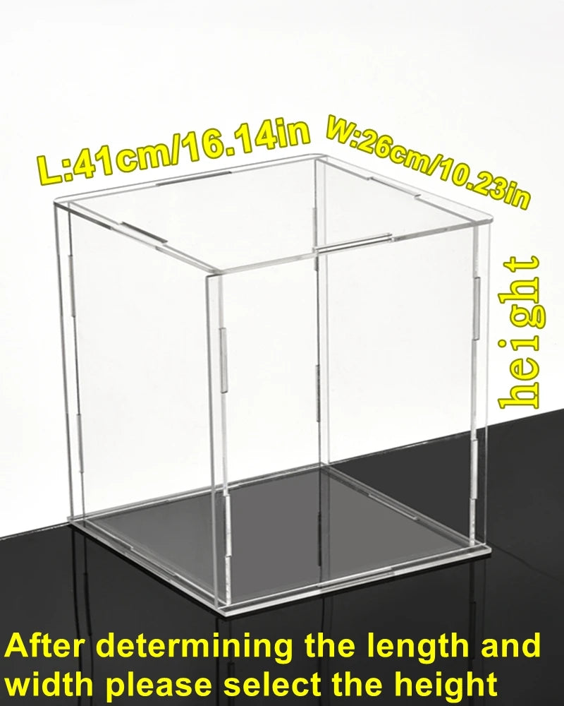 Clear Acrylic Display Box for Collectibles Dolls Models – Dustproof Storage