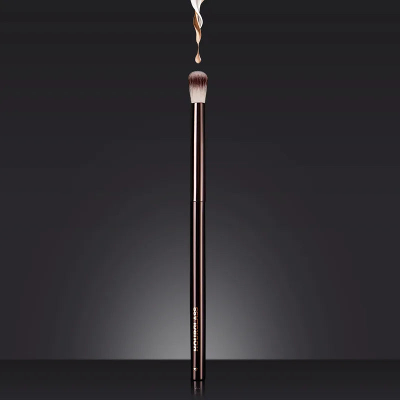 Professional Makeup Brush Set with Metal Handle - Eye Shadow & Highlighter Tools