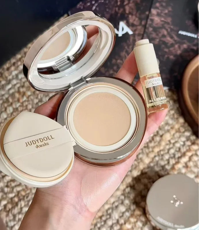 UV Defense Cushion Foundation SPF50 with Facial Oil - Air Cushion Makeup