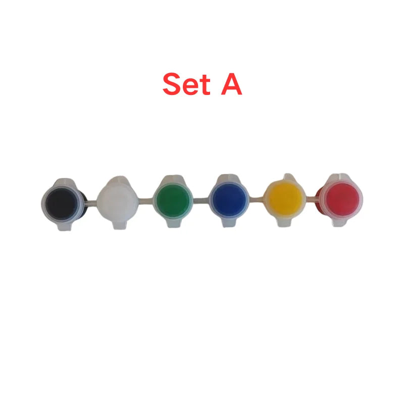 12-Color Waterproof Acrylic Paint Set for DIY Art Crafts Canvas & Graffiti
