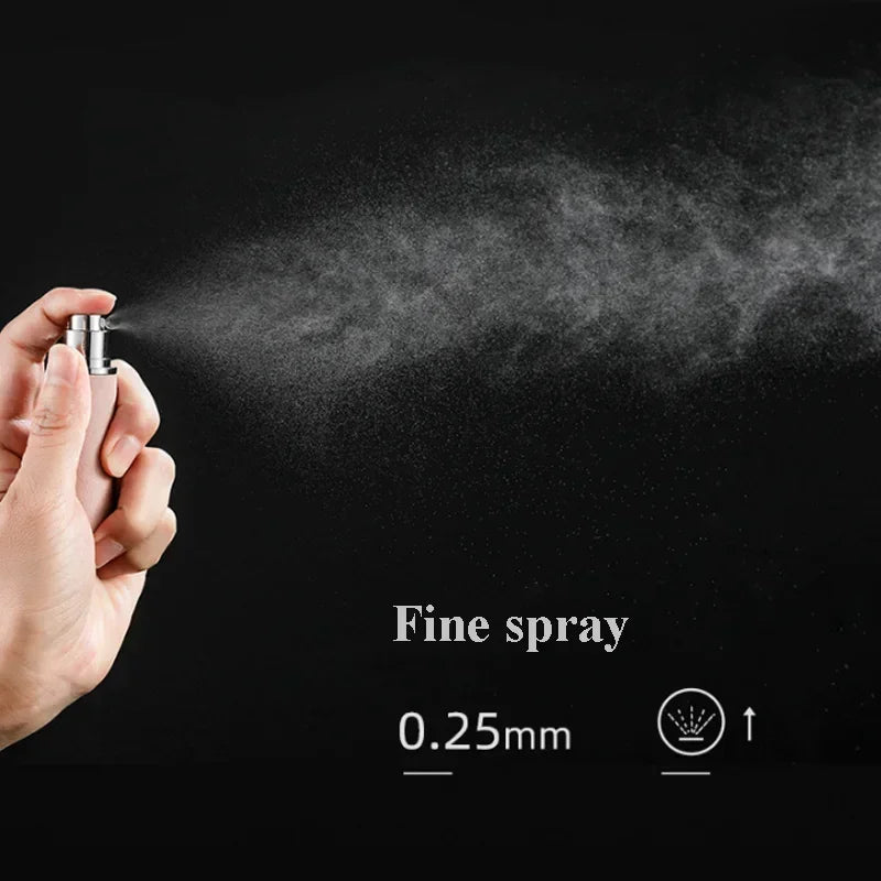 Mini Refillable Leather Perfume Atomizer 5ml Portable Spray Bottle for Travel & Cosmetics