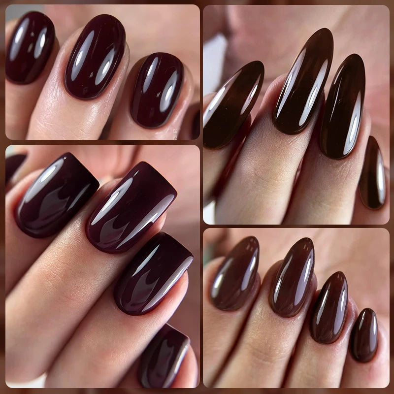 6-Piece Gel Nail Polish Set - Long-Lasting Semi-Permanent Varnish for Manicure