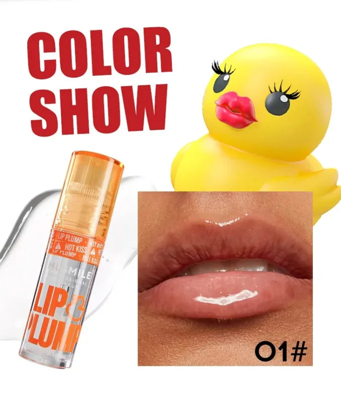 Moisturizing Lip Gloss Set with Long-Lasting Plump & Pearl Finish - Water-Based Lip Oil