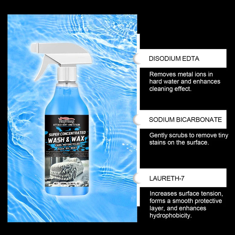 Car Wash Shampoo Foam Detailing Cleaner - 100ml Auto Exterior Car Care