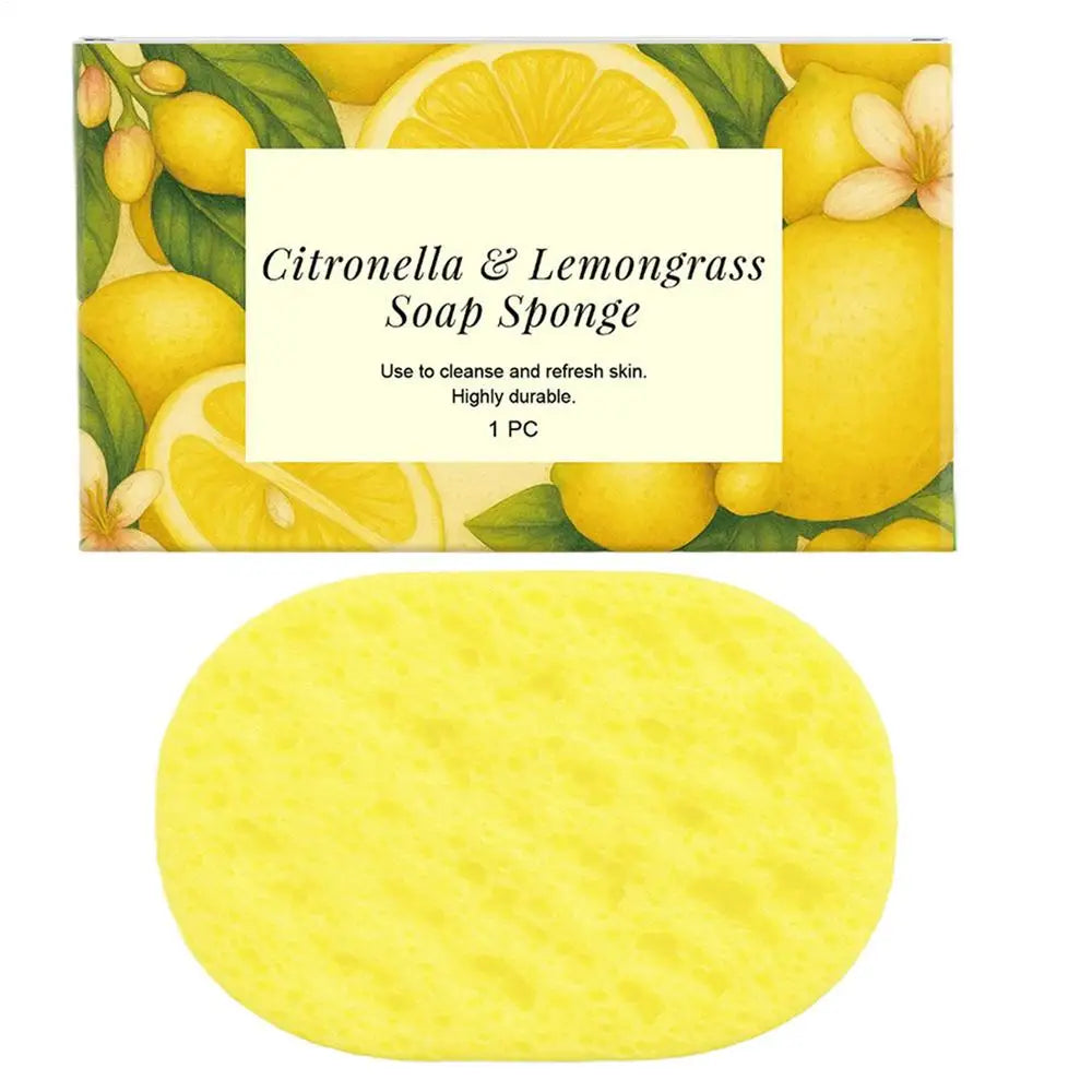 Reusable Soft Body Sponge for Showering & Spa - Gentle Exfoliation, Quick Foam, Travel Friendly